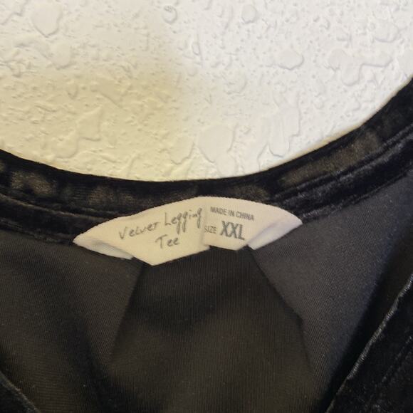 Spring + Mercer Velvet Legging Pocket Tee High Low EUC Sz XXL Polyester Stretch - Picture 4 of 13